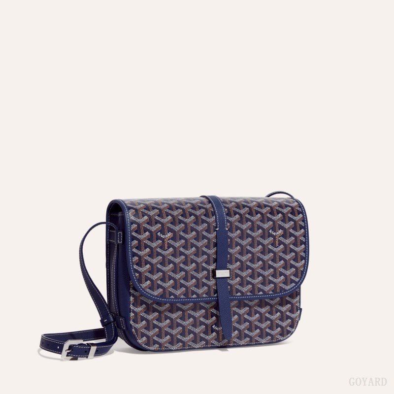 Navy Blue Goyard Belvedere MM Bag | FMDG0130