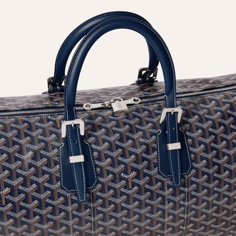 Navy Blue Goyard Boston 45 bag | NOGO4313