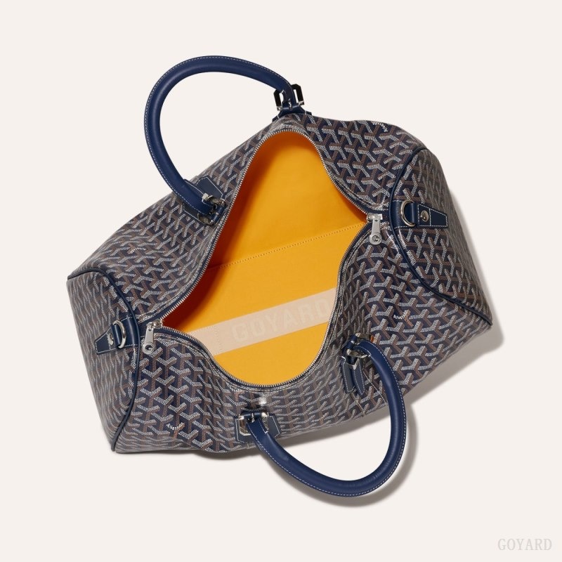 Navy Blue Goyard Boston 45 bag | NOGO4313