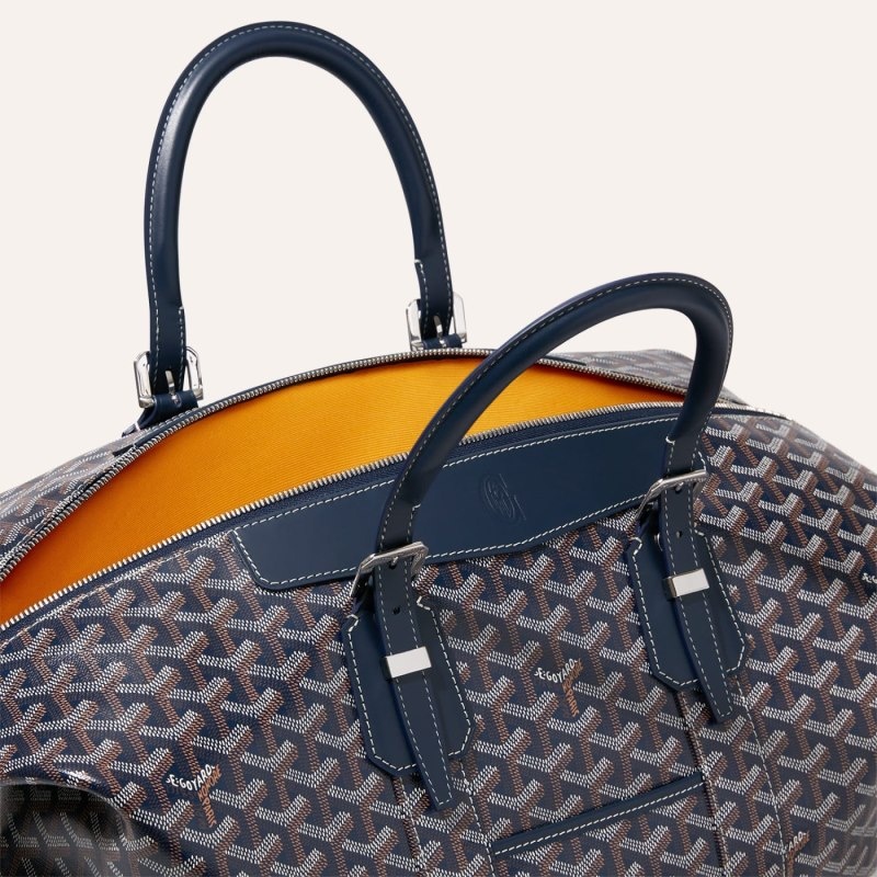 Navy Blue Goyard Bowling 45 bag | OHAR4960