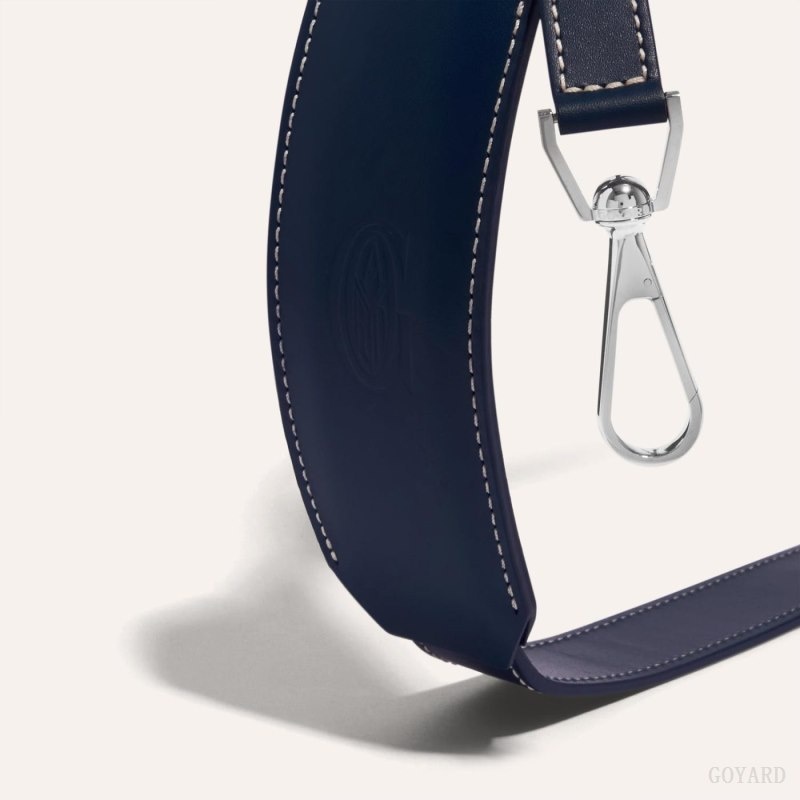 Navy Blue Goyard CUIR MM STRAP | YNLD9268