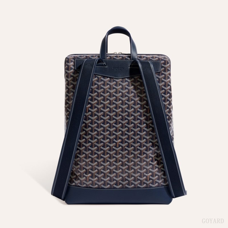 Navy Blue Goyard Cisalpin Backpack | TAYL2814