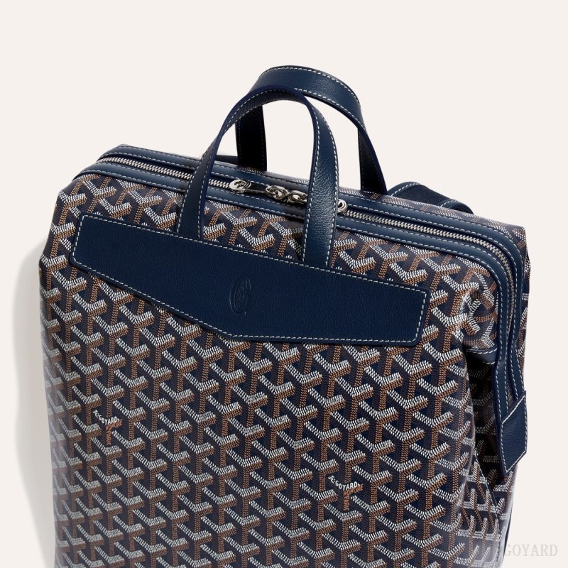 Navy Blue Goyard Cisalpin Backpack | TAYL2814