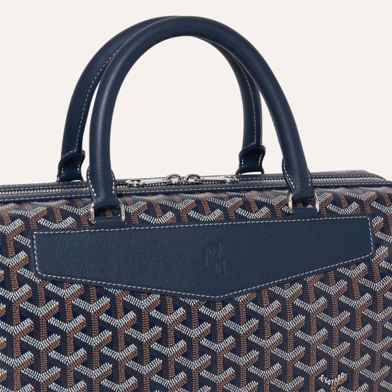 Navy Blue Goyard Cisalpin Document Case | VNYU4282