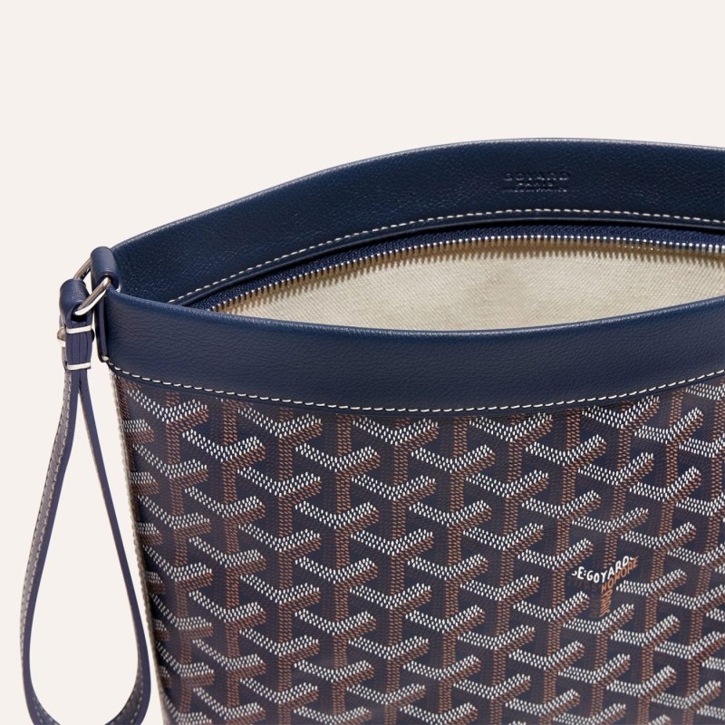 Navy Blue Goyard Conti pouch | QITP9252