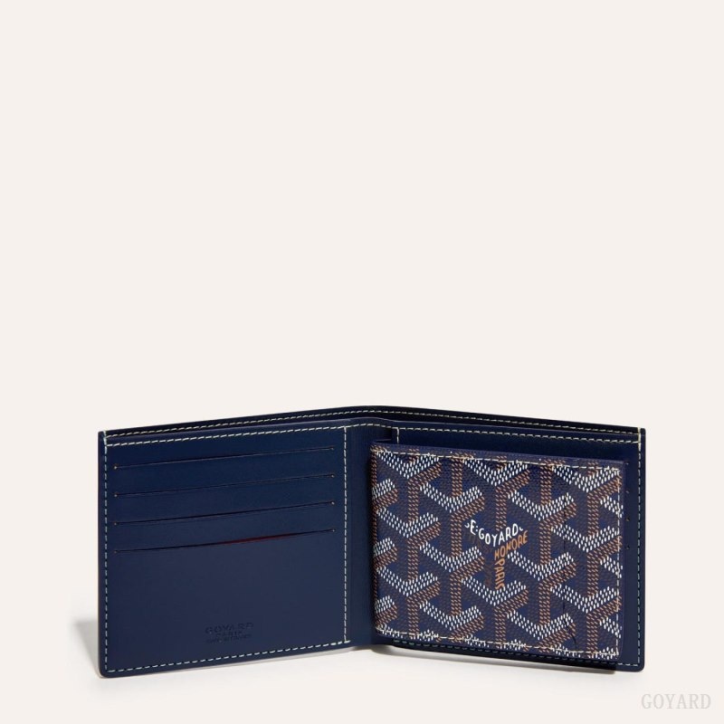 Navy Blue Goyard INSERT VICTOIRE CARD WALLET | OIYI8104