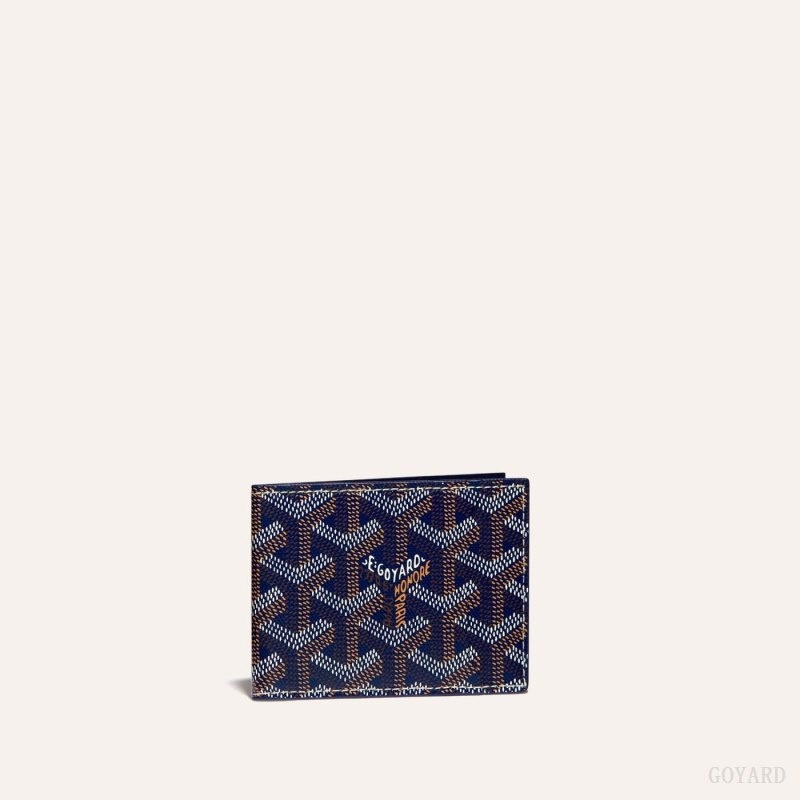 Navy Blue Goyard INSERT VICTOIRE CARD WALLET | OIYI8104