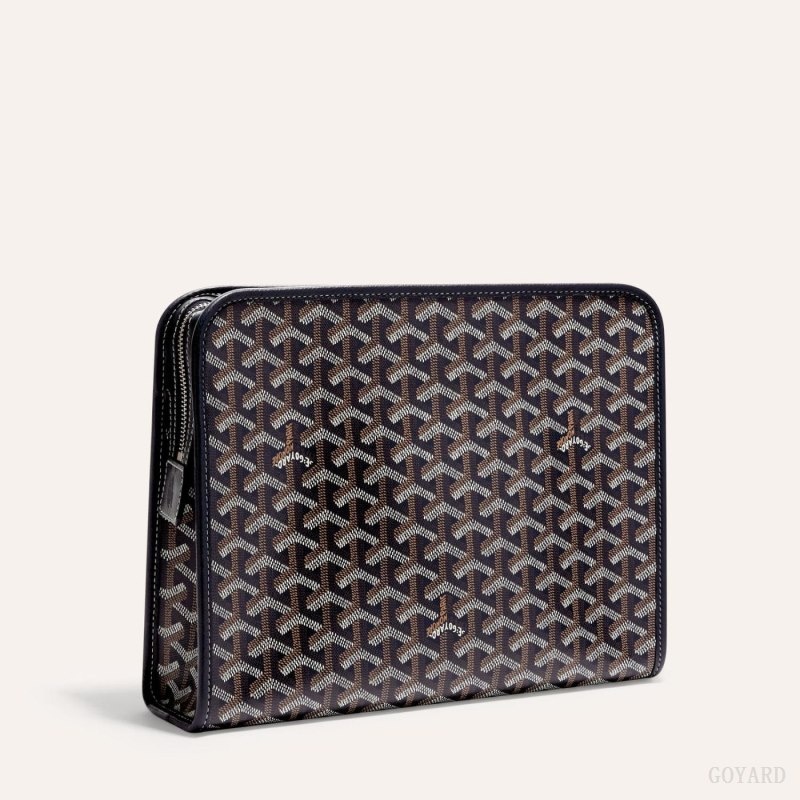 Navy Blue Goyard JOUVENCE GM TOILET BAG | JAWP5514