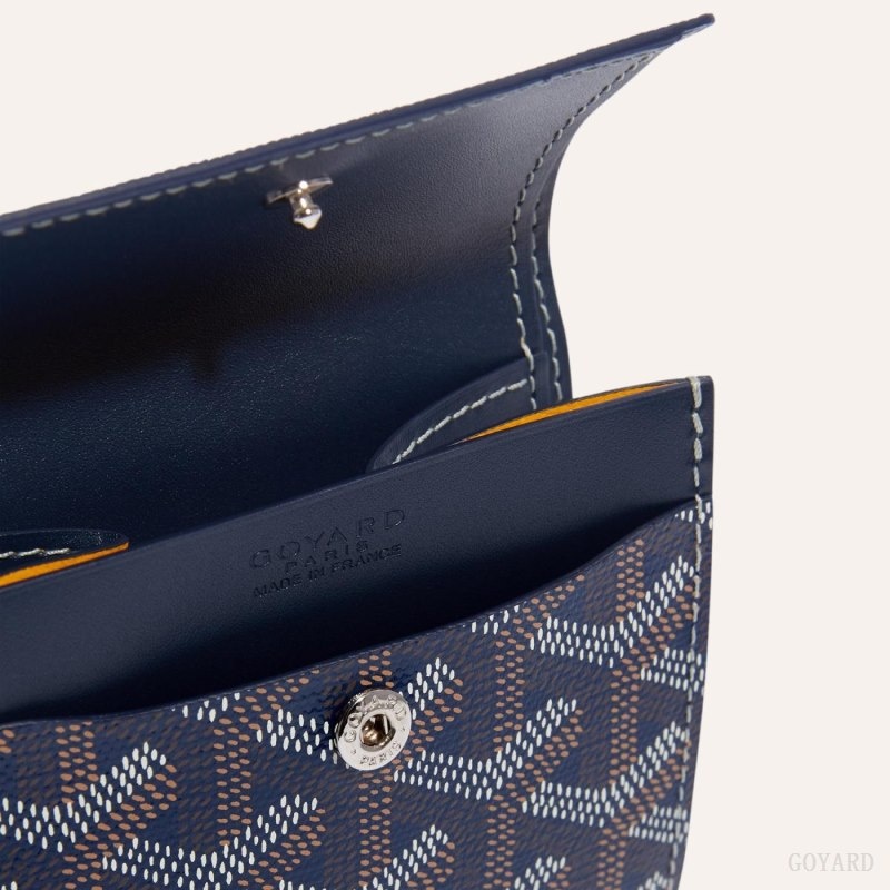 Navy Blue Goyard MARIGNY WALLET | TJRK0887