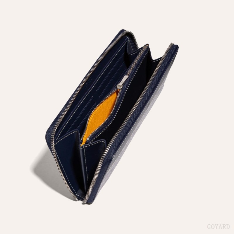 Navy Blue Goyard MATIGNON GM WALLET | KEOT6372