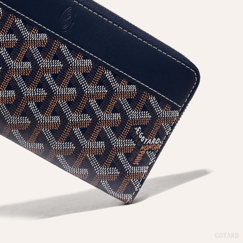 Navy Blue Goyard MATIGNON GM WALLET | KEOT6372