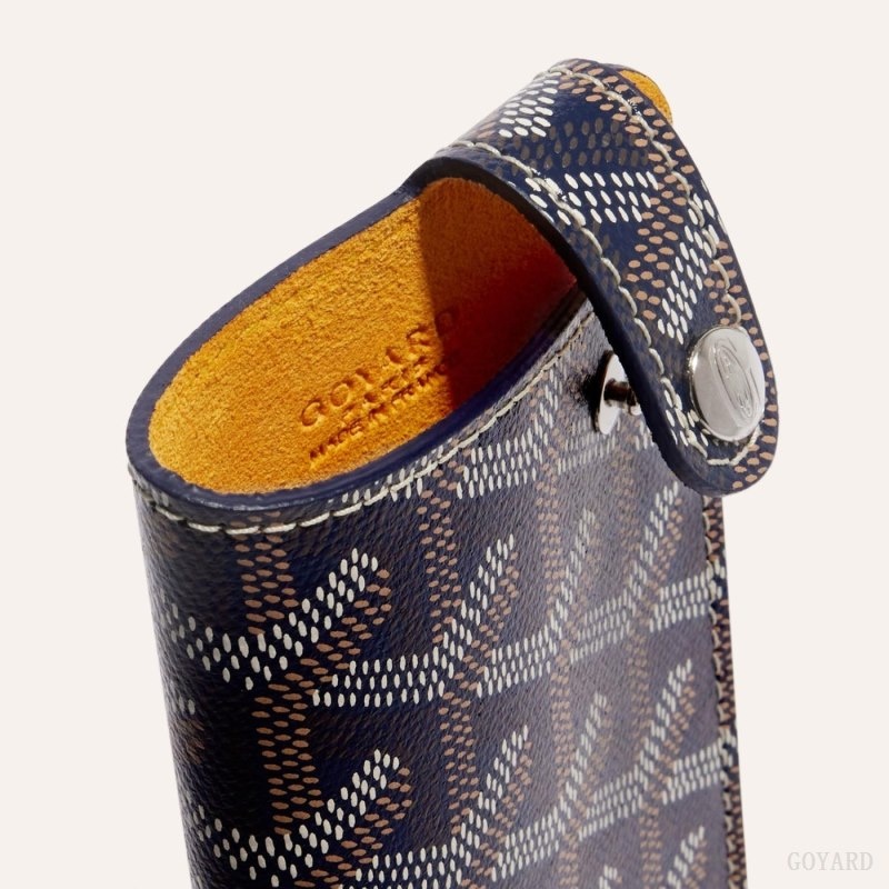 Navy Blue Goyard MONTMARTRE PM GLASSES CASE | NXSG8100