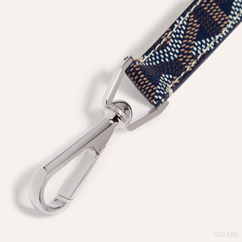 Navy Blue Goyard MOUSQUETON KEY RING | WLAX3886