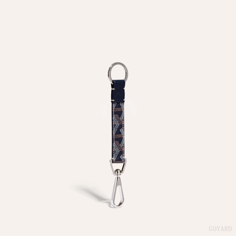 Navy Blue Goyard MOUSQUETON KEY RING | WLAX3886