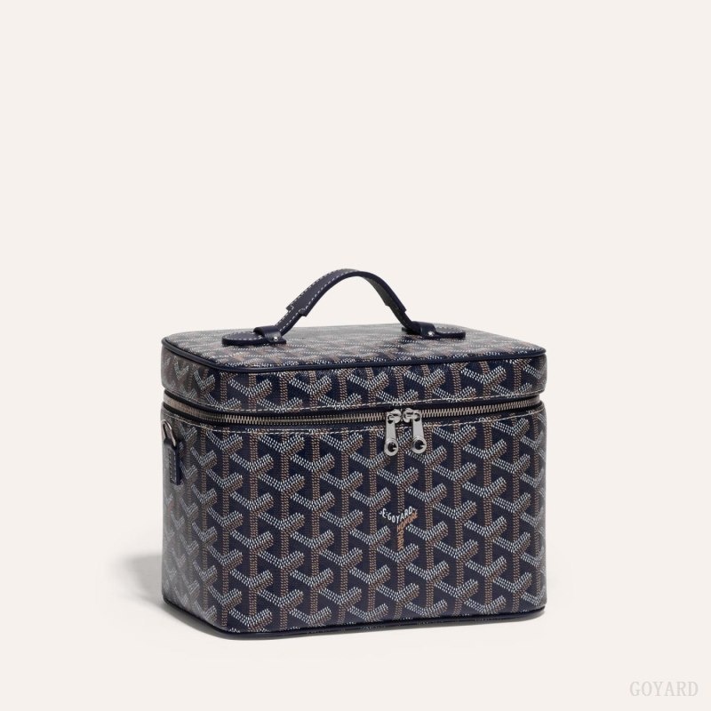 Navy Blue Goyard MUSE VANITY CASE | IJRX4888