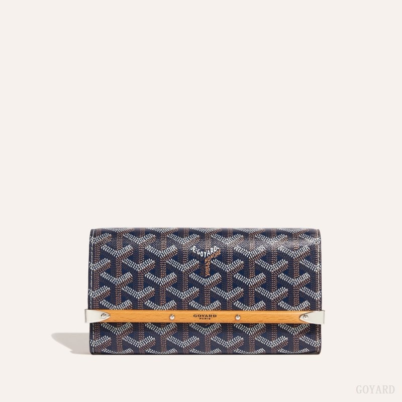 Navy Blue Goyard Monte-Carlo Mini Case | RKXE1391