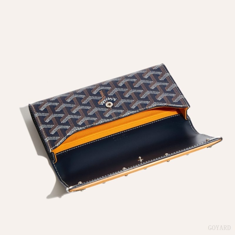 Navy Blue Goyard Monte-Carlo Mini Case | RKXE1391