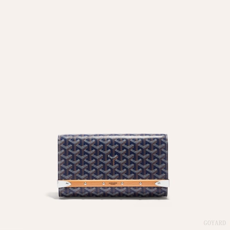 Navy Blue Goyard Monte-Carlo PM Clutch | QIHR1646