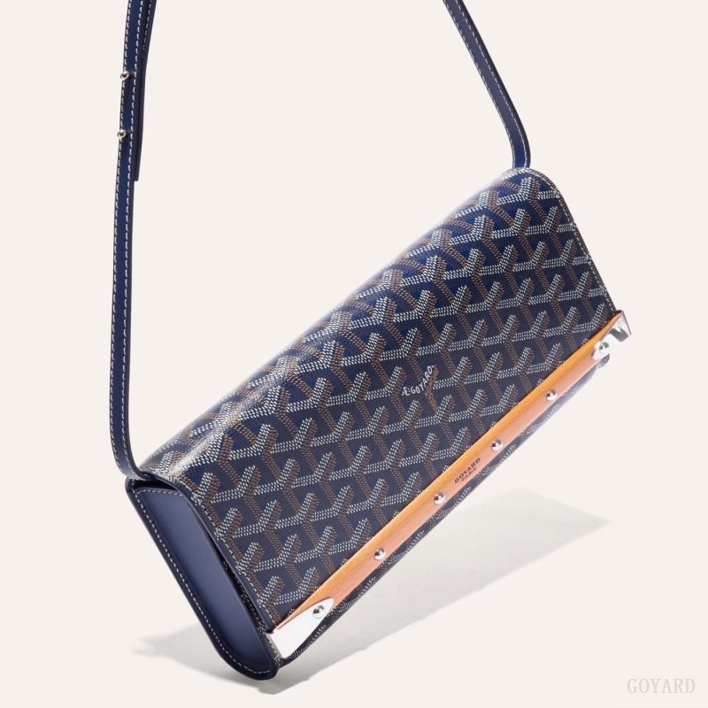 Navy Blue Goyard Monte-Carlo PM Clutch | QIHR1646