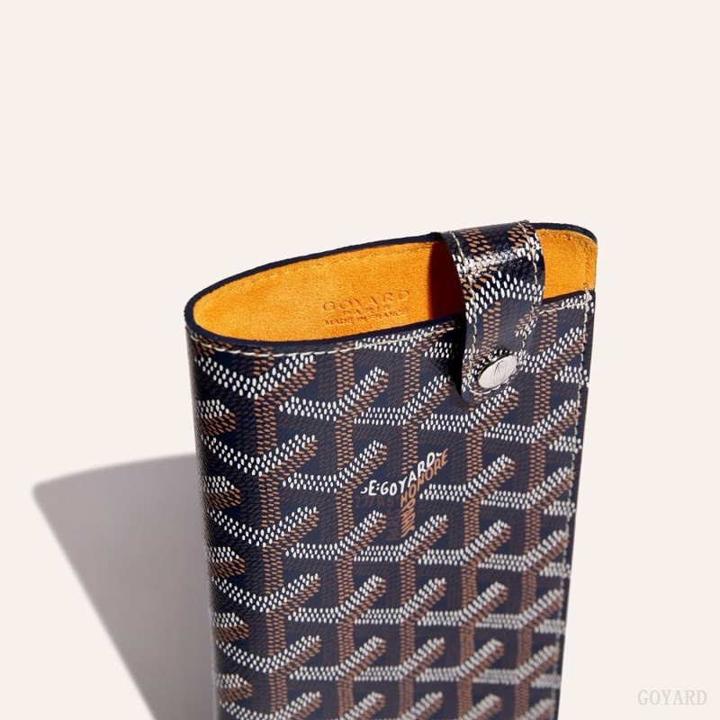 Navy Blue Goyard Montmartre GM Case | GLUU7803