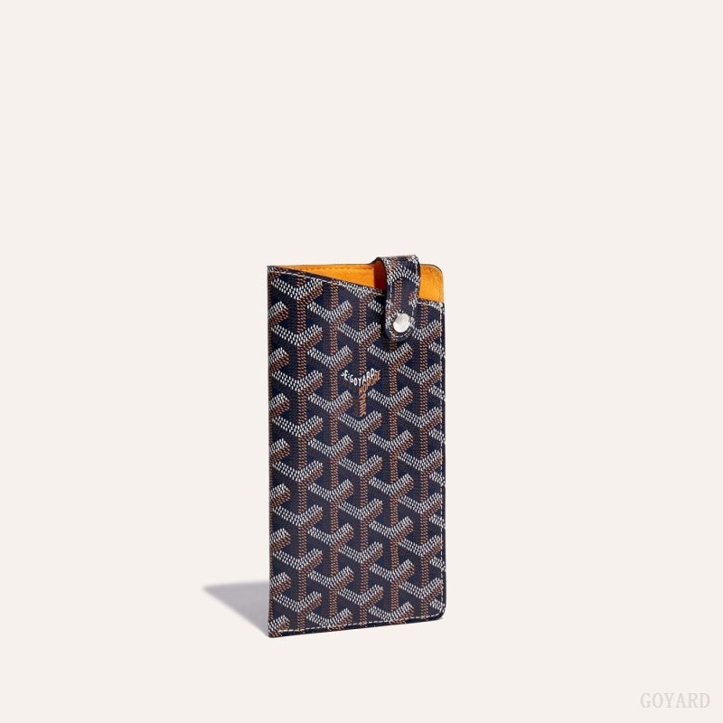 Navy Blue Goyard Montmartre GM Case | GLUU7803