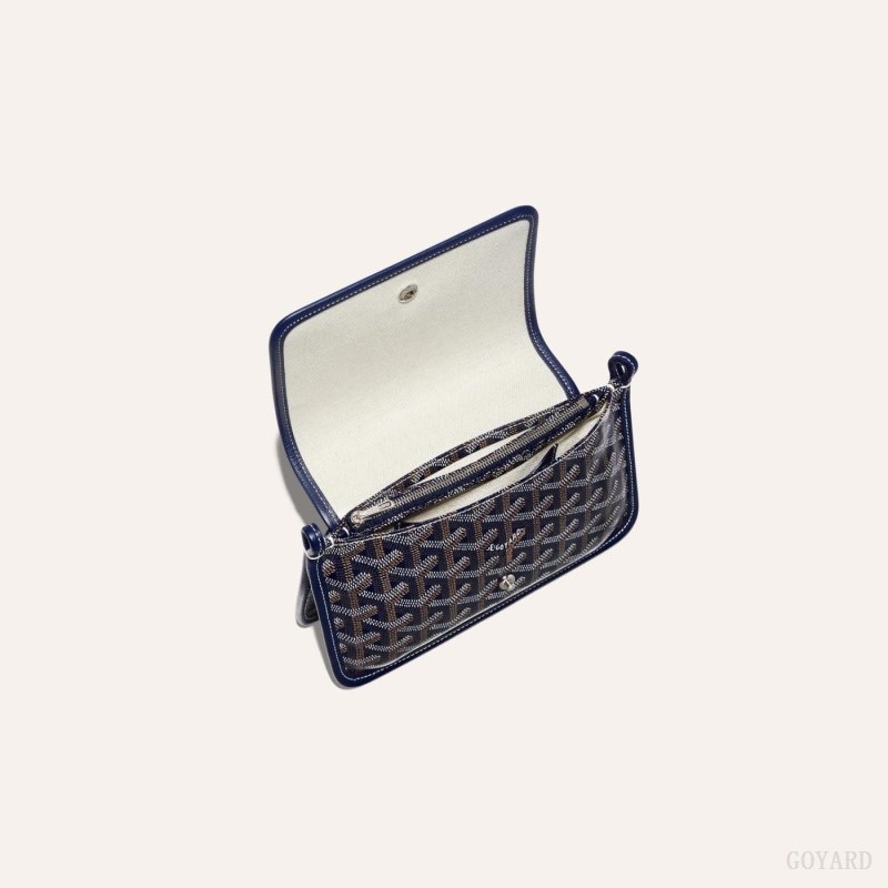 Navy Blue Goyard PLUMET POCKET WALLET | WFCZ0854