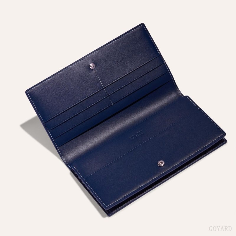 Navy Blue Goyard RICHELIEU WALLET | VERL6978