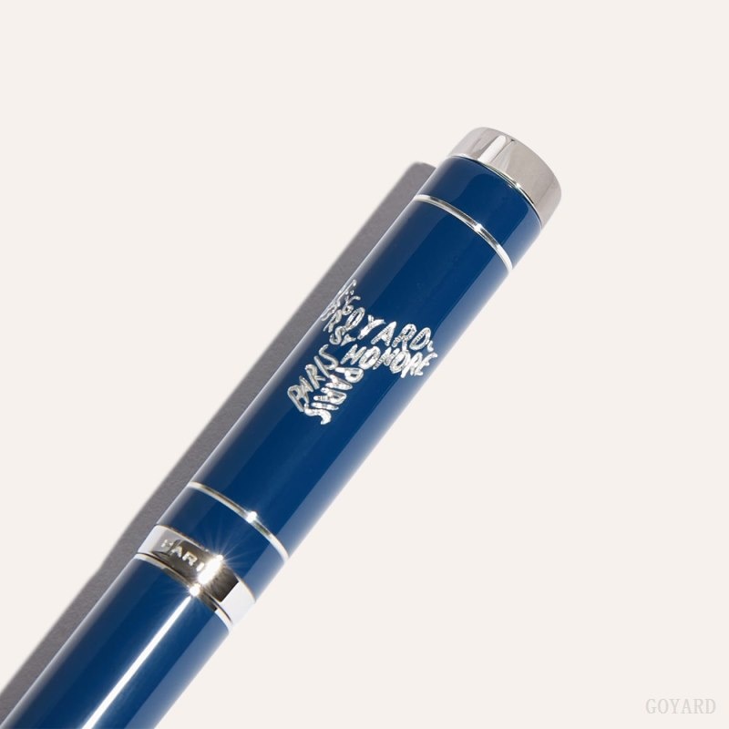 Navy Blue Goyard Rollerball Travel Pen | ZSEN8377