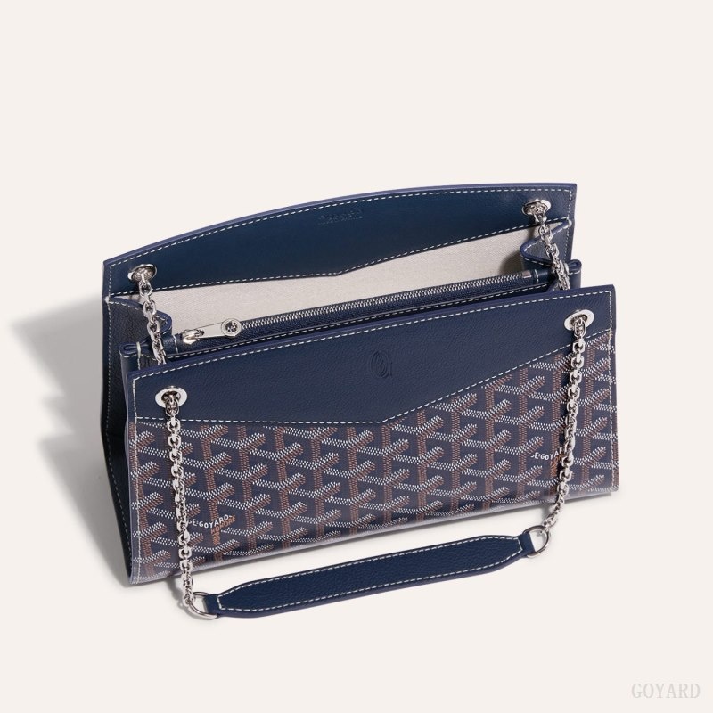 Navy Blue Goyard Rouette Structuré PM Bag | SNFQ0974