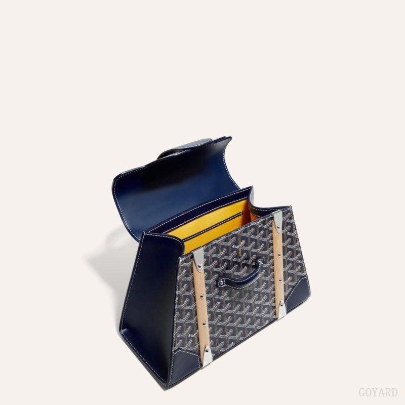 Navy Blue Goyard SAÏGON PM BAG | REBC0412