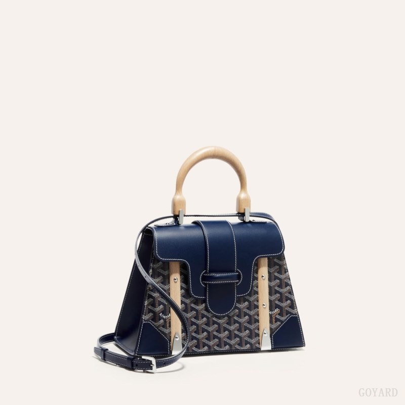 Navy Blue Goyard SAÏGON PM BAG | REBC0412