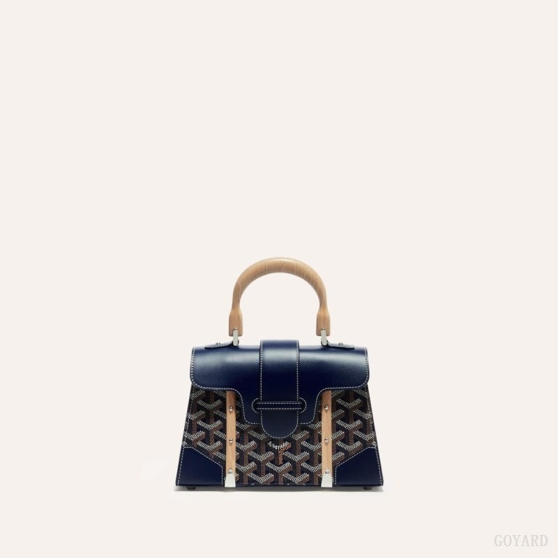 Navy Blue Goyard SAÏGON STRUCTURE MINI BAG | CTDR0799