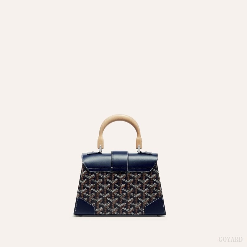 Navy Blue Goyard SAÏGON STRUCTURE MINI BAG | CTDR0799