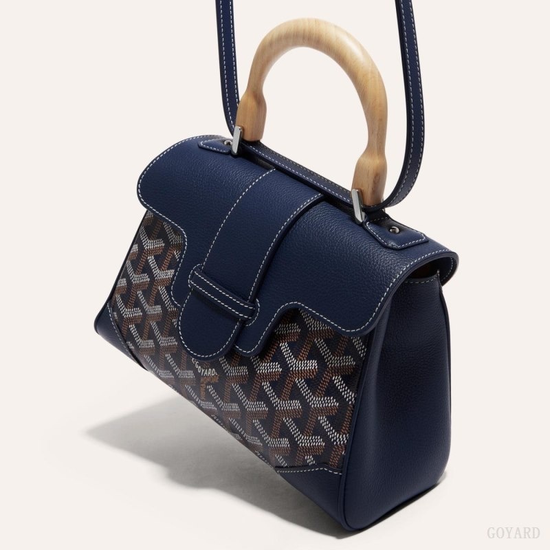 Navy Blue Goyard SAIGON SOUPLE MINI BAG | CFRK6196