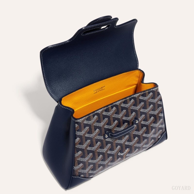 Navy Blue Goyard SAIGON SOUPLE MINI BAG | CFRK6196