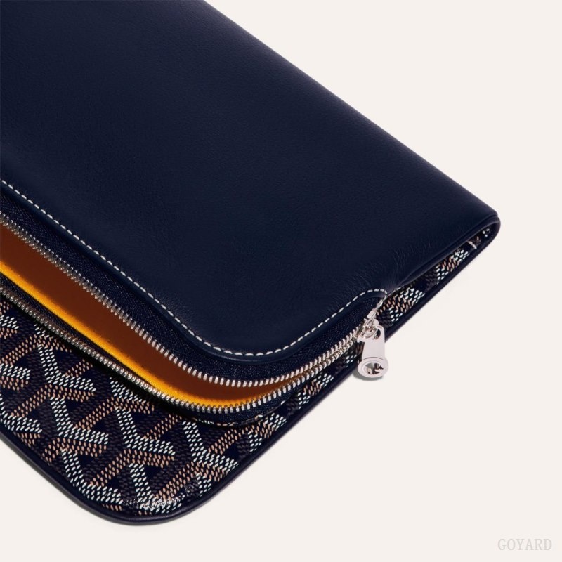 Navy Blue Goyard SAINTE-MARIE CLUTCH | YBSC3334