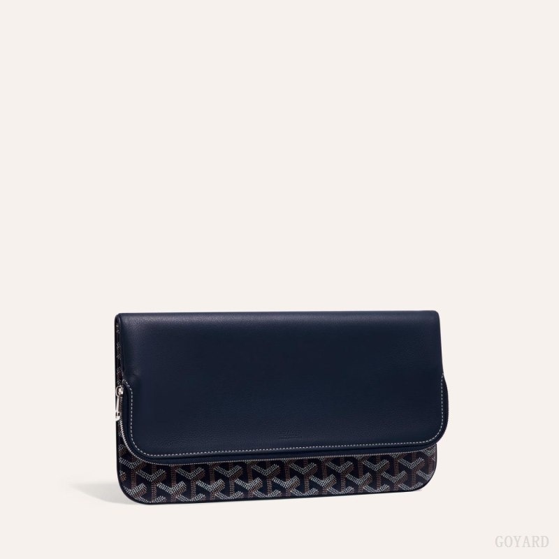 Navy Blue Goyard SAINTE-MARIE CLUTCH | YBSC3334