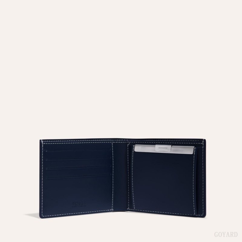 Navy Blue Goyard SAINT-FLORENTIN WALLET | XRFY7627