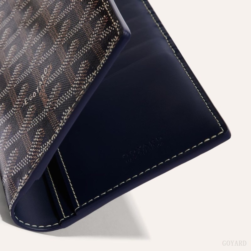 Navy Blue Goyard SAINT-ROCH WALLET | QECT5198