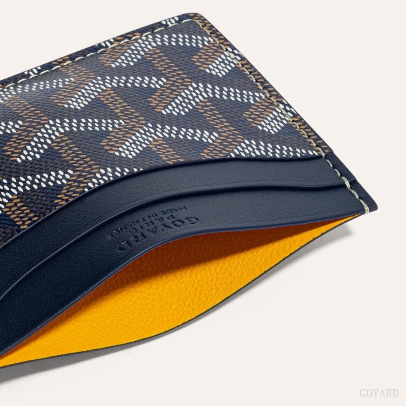 Navy Blue Goyard SAINT-SULPICE CARD WALLET | GMIA4030