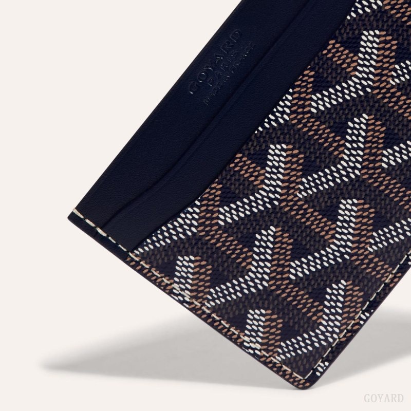 Navy Blue Goyard SAINT-SULPICE CARD WALLET | GMIA4030