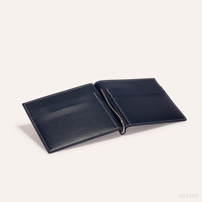 Navy Blue Goyard SAINT-THOMAS BILL FOLD | MBVX5268