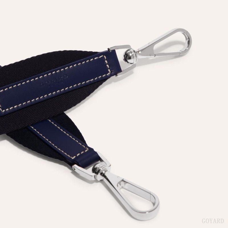 Navy Blue Goyard SANGLE MM STRAP | CFJA9633