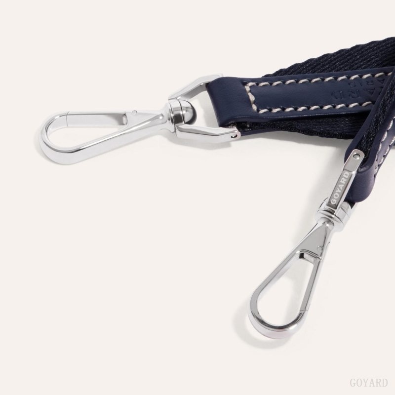 Navy Blue Goyard SANGLE PM STRAP | XWGW7949