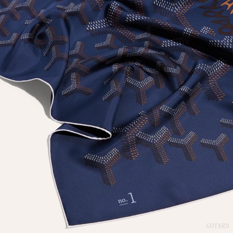 Navy Blue Goyard SCARF N°1 | RPPN5149