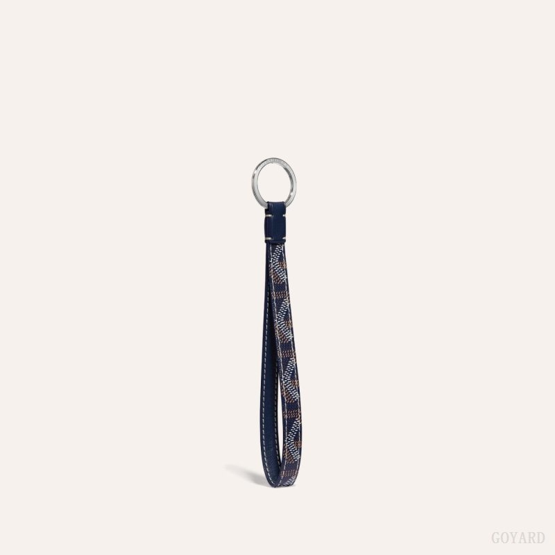 Navy Blue Goyard SESAME KEY RING | PLNK1817