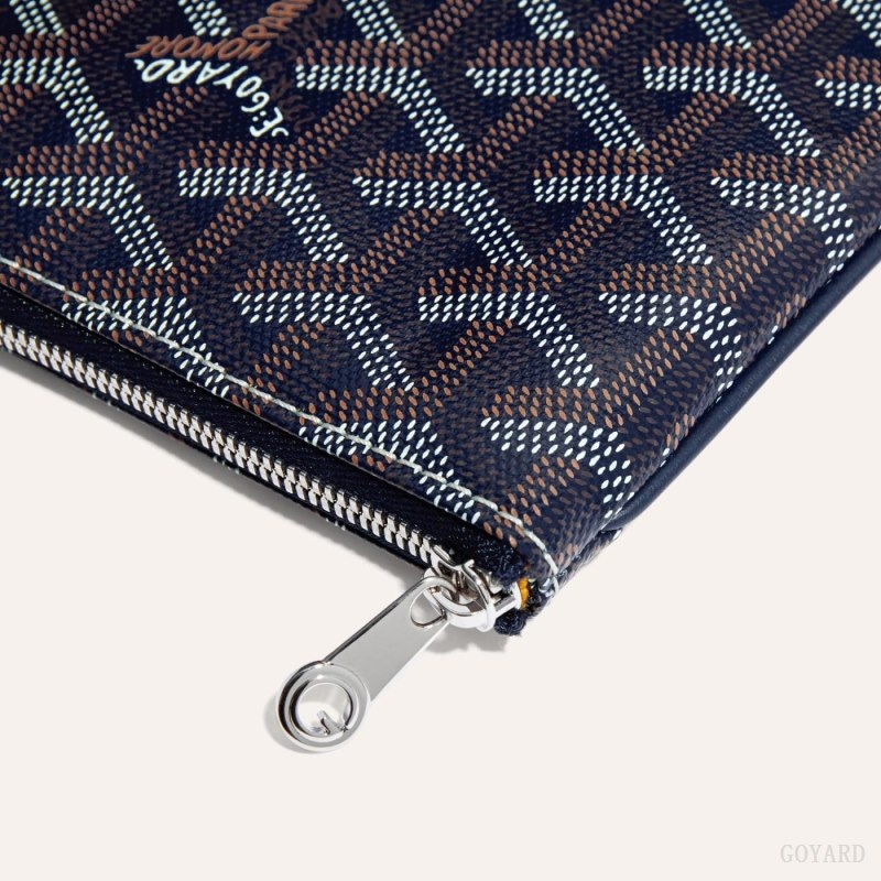 Navy Blue Goyard SÉNAT MINI WALLET | SMGM7314