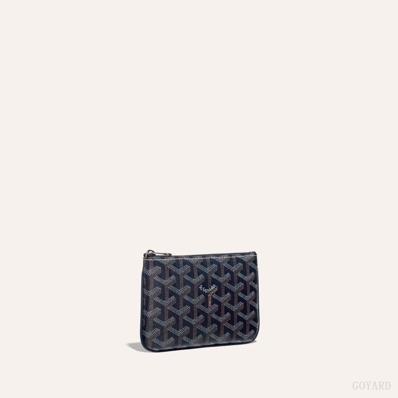 Navy Blue Goyard SÉNAT MINI WALLET | SMGM7314