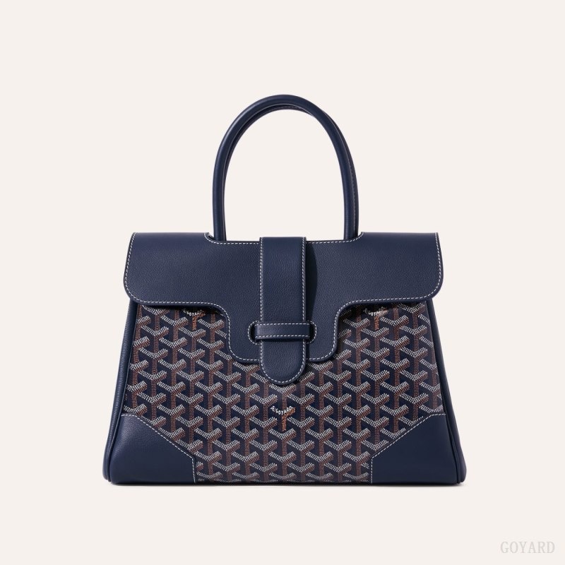 Navy Blue Goyard Saïgon tote bag | FAUI9355