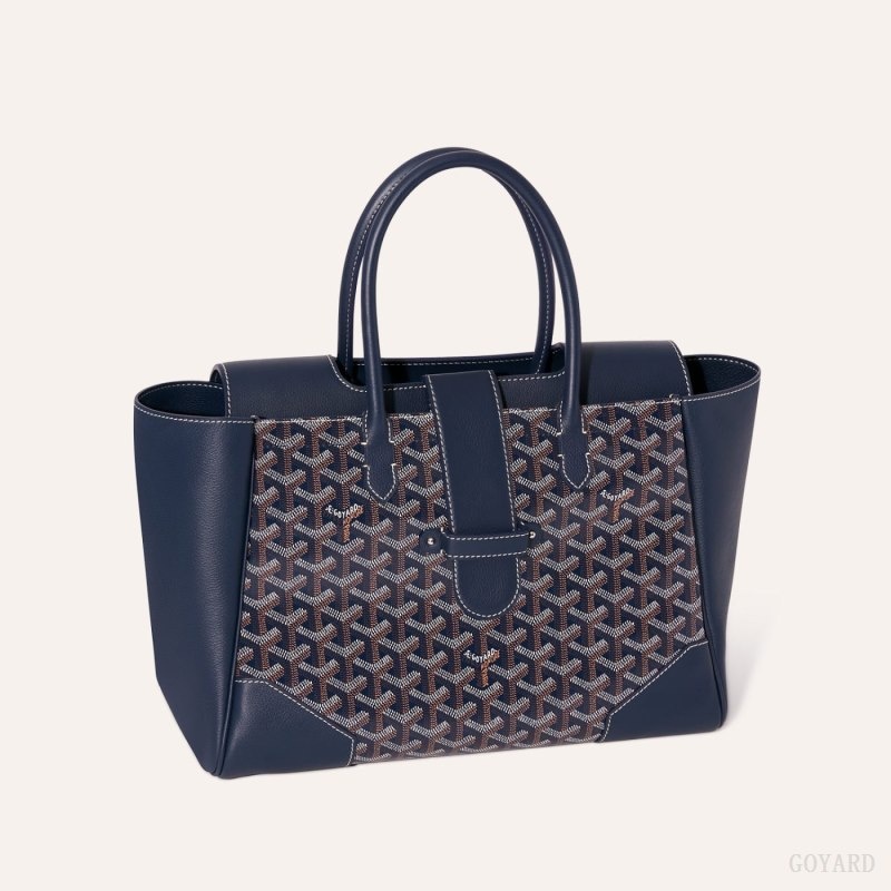 Navy Blue Goyard Saïgon tote bag | FAUI9355